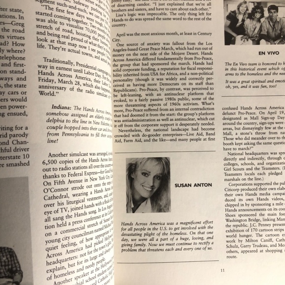 Hands across America, 1986 trade paperback book - Picture 3 of 6